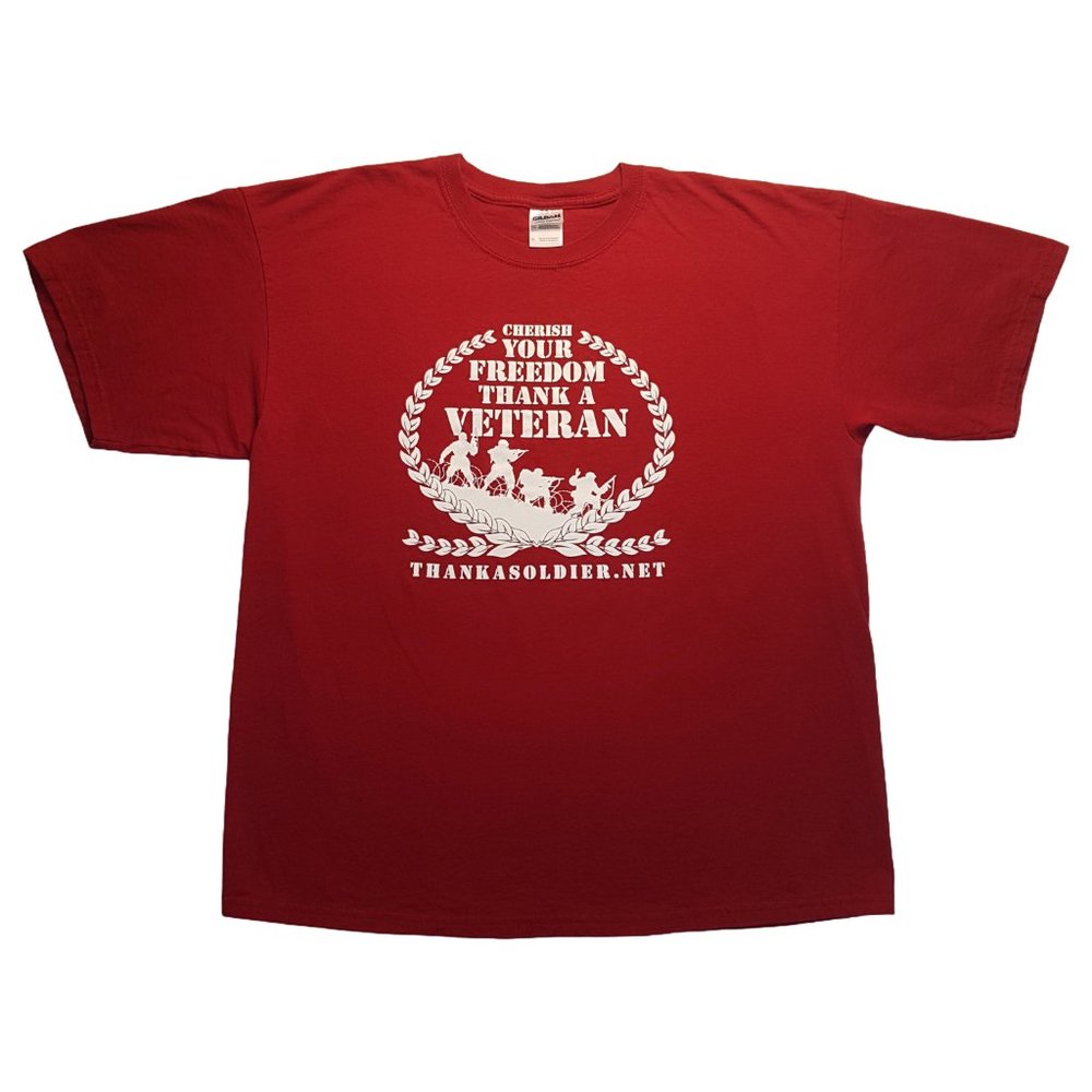 Vintage Tee Shirt Thank a Soldier Thank a Veteran Extra Large US XL Military